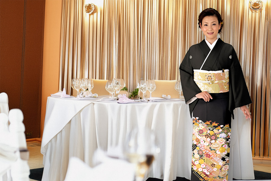 黒留袖の着用ルール基礎知識 結婚式で黒留袖を着る場合